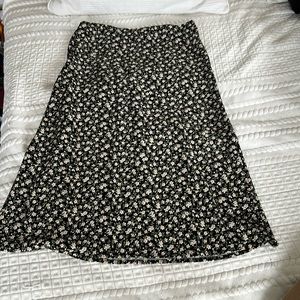 Rachel Zoe Floral Slip Midi Skirt